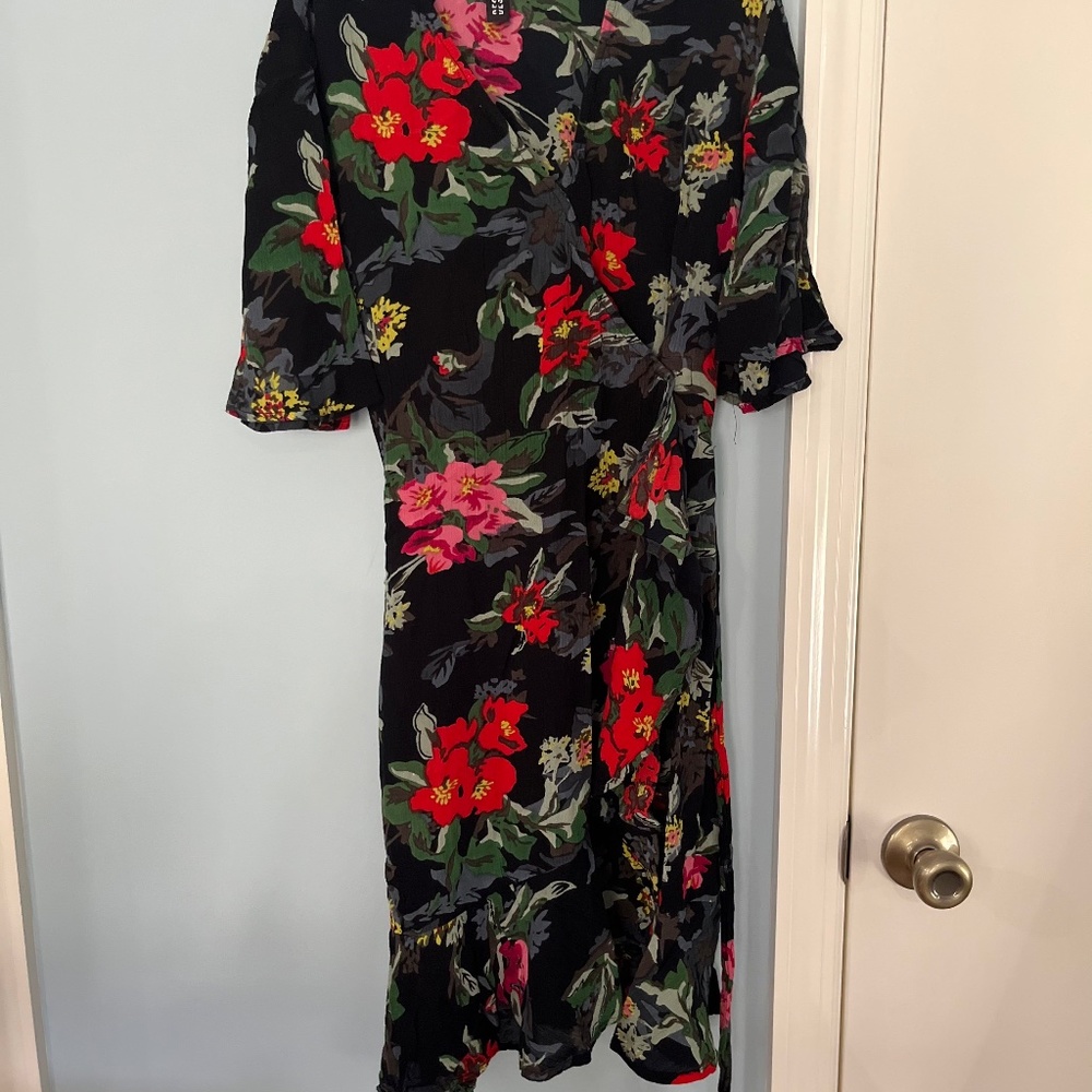 Design Lab Floral Tie Dress